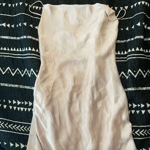 Anniston satin mini slip dress